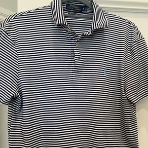Polo by Ralph Lauren Black and White Striped Polo Shirt